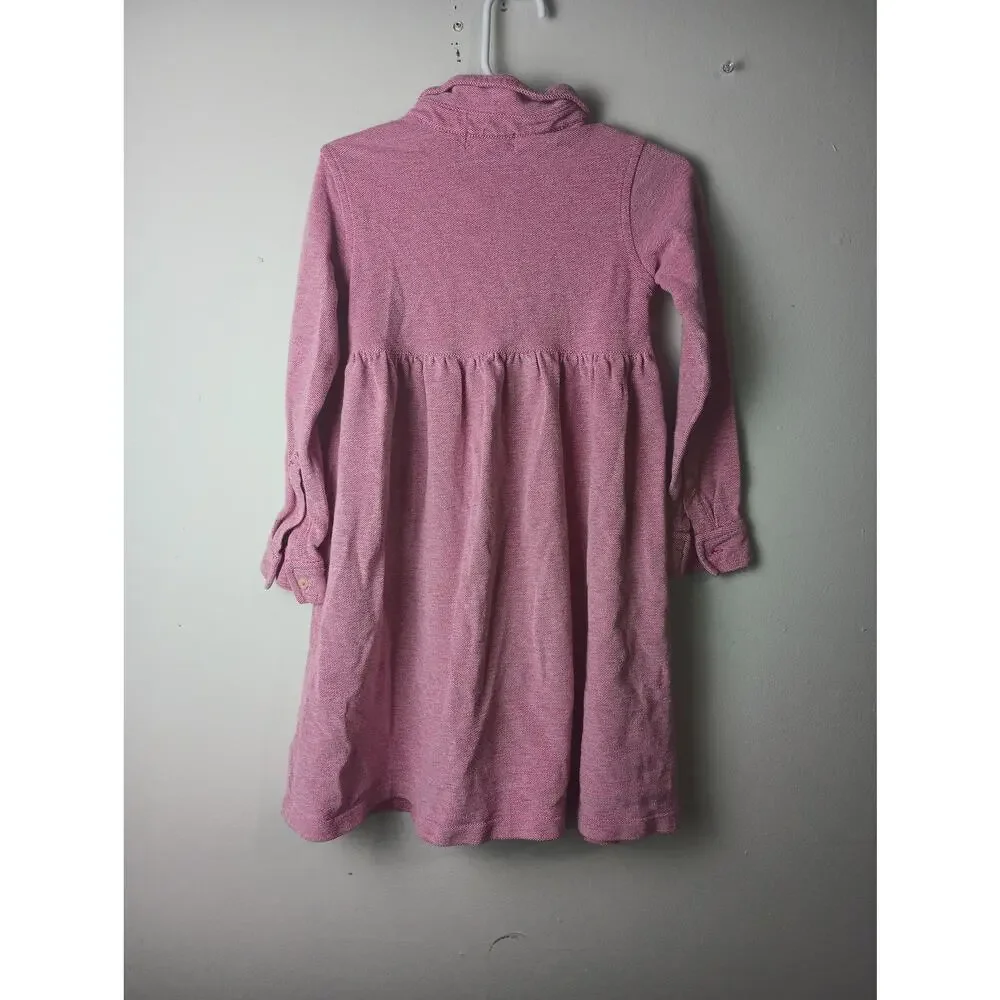 Ralph Lauren Toddler Girls Knit Dress Pink Long sleeve 4T‎ Preppy Oxford